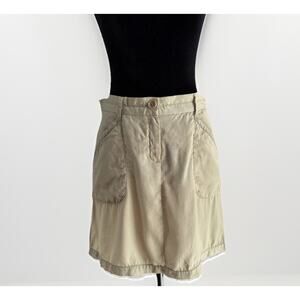 L’AGENCE Cargo Skirt 6 Neutral Olive | Ultra-Light Utility Y2K Safari Streetwear